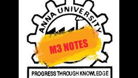How to clear M3 //Anna University M3 notes unit 3 part 1