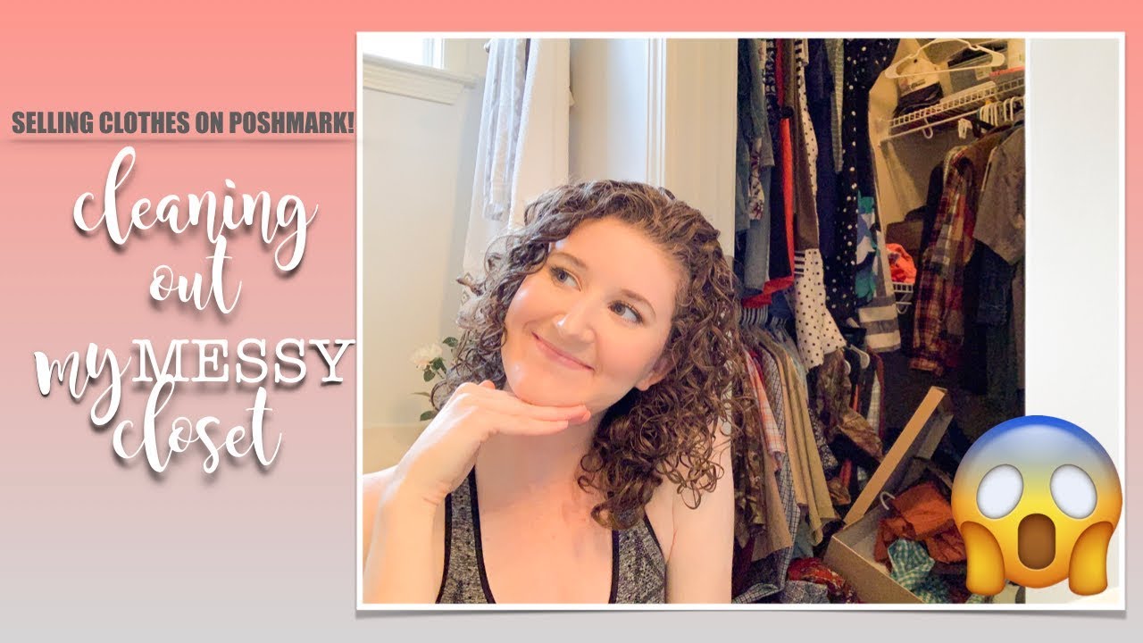 CLEANING OUT MY MESSY CLOSET + DECLUTTERING A TON OF CLOTHES - YouTube
