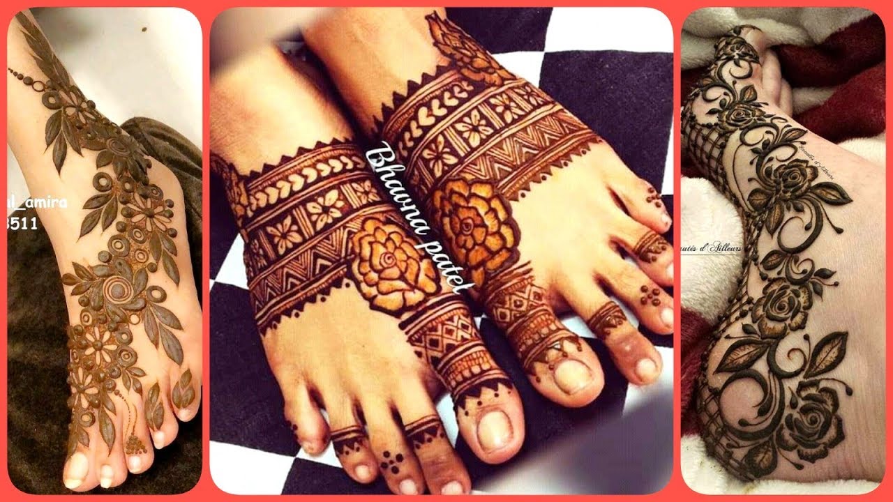 Stylish Foot Eid Mehndi Designs 2019 Easy Simple Foot Mehndi