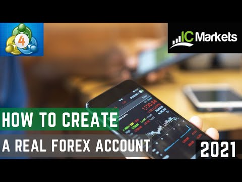 How to create a Forex Account in 2021 | IC Market and MT4|