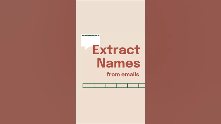 EXCEL Extract Names from Emails | Quick & Easy Formula Guide