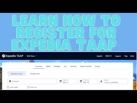 Learn How to Register for Expedia TAAP