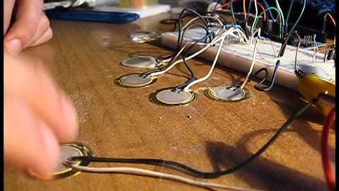 arduino piezoelectric diaphragm drums