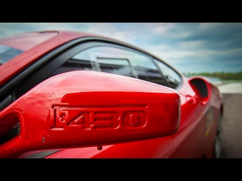 Racing a Ferrari at Auto Dromo, di Modena, Italy