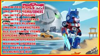 Angry Birds Transformers Mod APK v2.40.0 (Unlimited Money/Gems/Crystals) screenshot 2