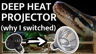 Deep Heat Projector Set Up - Why I replaced the Ceramic Heat Emitter in the Ball Python Enclosure