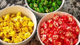فوشار حلو و ملون - Popcorn sucré et coloré