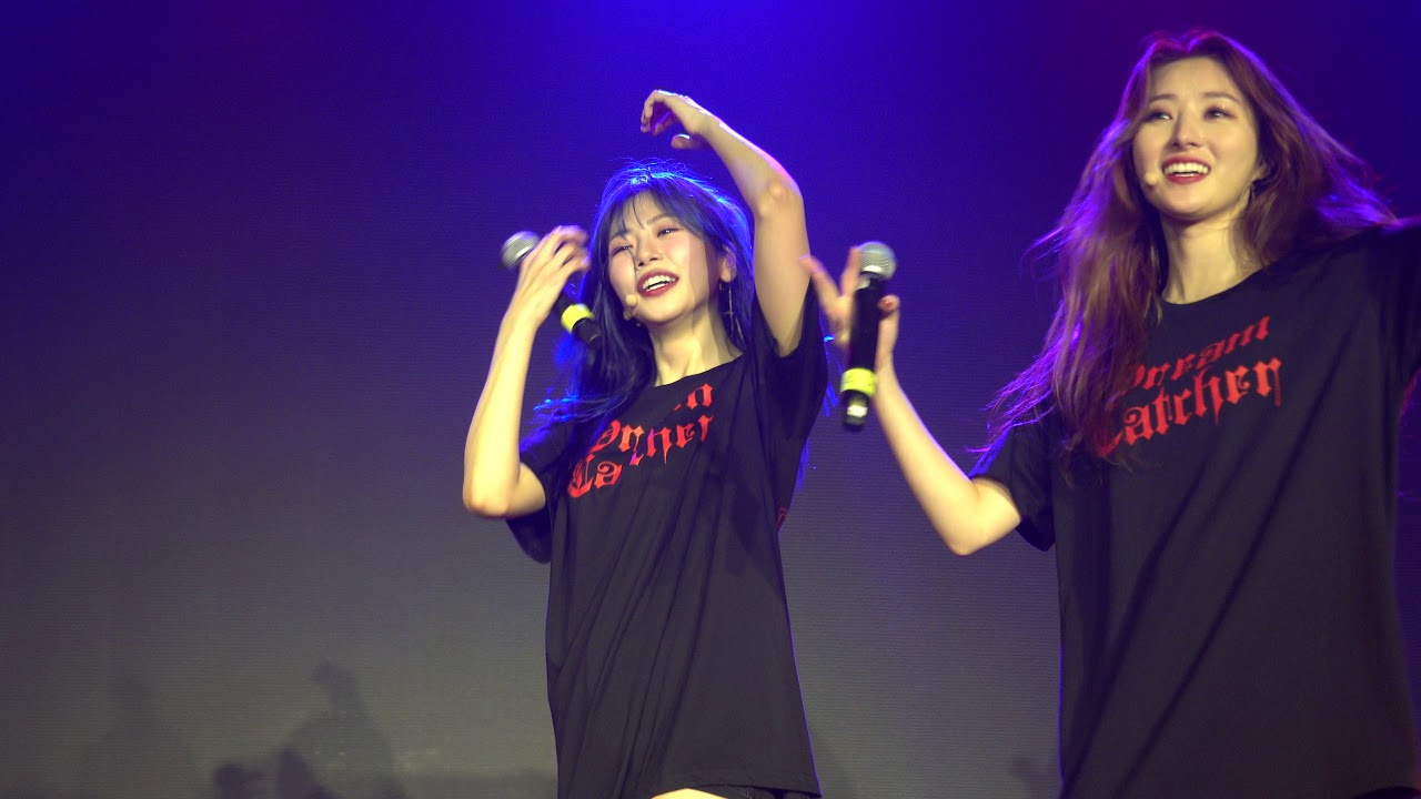 [4K] 191206 드림캐쳐 (Dreamcatcher) JiU Focus - Wake Up + Mayday Encore @ Globe Theatre Los Angeles