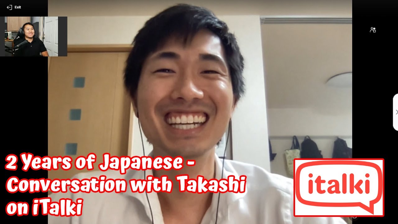 Japanese Conversation After 2 Years, iTalki with Takashi