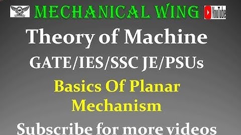 Theory of machine lecture- 2nd , for GATE/SSC JE/IES and other exam.