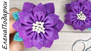 Цветок из фоамирана  / Flower DIY / «воздушные» цветы мастер-класс ЕленаПодарки