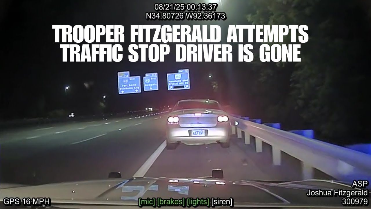 Dodge Charger Refuses Traffic Stop on I-430 | Arkansas State Police Pursuit