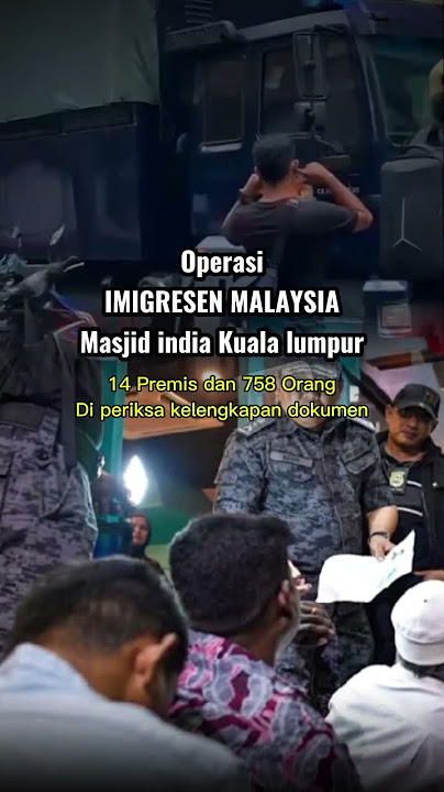 GEMPUR‼️ Operasi IMIGRESEN malaysia Masjid india kuala lumpur