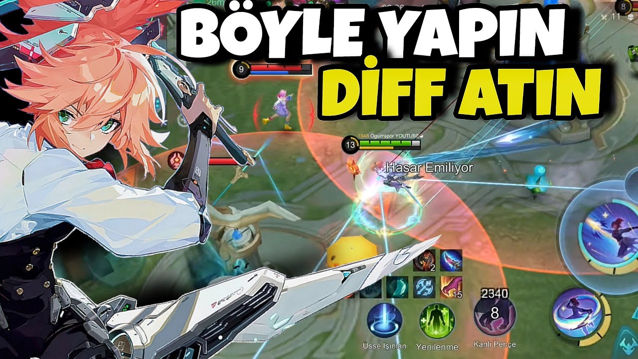 FANNY HAYABUSA BÖYLE JUNGLE DİFF ATIN !😱 Fanny Mobile Legends Fanny Nasıl Oynanır Öğretici Gameplay