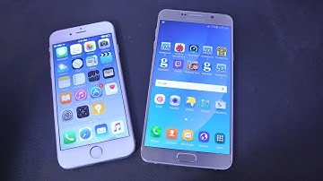 iPhone 6 iOS 9.1 vs Galaxy Note 5 Android 5.1.1 Lollipop Speed Test