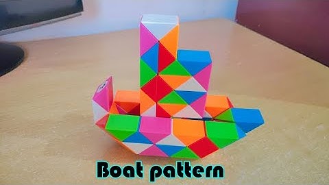 Ship pattern in 72 pieces snake cube by Kapil Bhatt