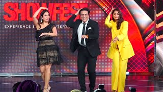 Govinda's Dhamakedar Faadu Dance On Sona Kitna Sona Hai With Sophie & Pooja Hegde At Showfest Launch