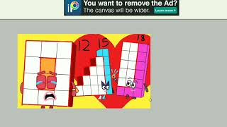 Numberblocks 12 crying but 18 and 15 looking for ring - Numberblocks fanmade coloring story