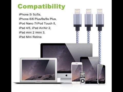 Amoner Lightning Cable, 3Pack 10 FT iPhone Charger