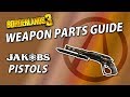 Borderlands 3 weapon parts guide  jakobs pistols