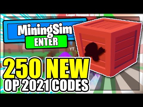 (2021) ALL *250* NEW SECRET OP CODES! Mining Simulator Roblox