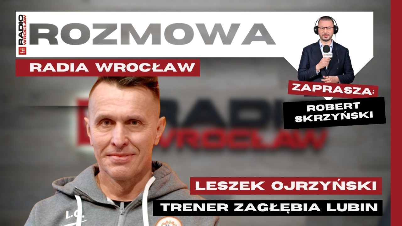 Leszek Ojrzyński trener Zagłębia Lubin. Na rozmowę zaprasza Robert Skrzyński