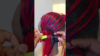 Feed-in-Braids step by step tutorial #hairtutorial #feedinbraids #learnwithme #hairtips #stylish