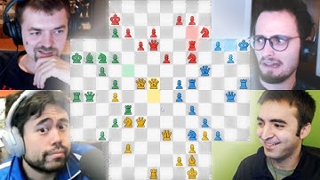 Hikaru, Agadmator, & GothamChess Can’t Handle All My Queens | 4 PLAYER CHESS