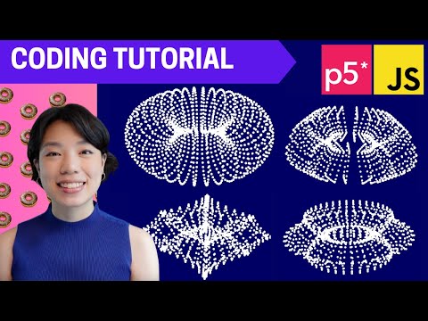 p5.js Coding Tutorial | Donut Forget You Are Awesome 🍩 (aka coding DONUTS)