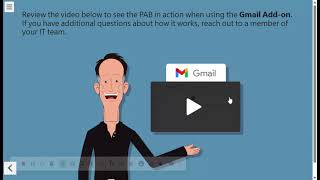 Using the Phish Alert Button – Basic Use with Gmail