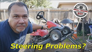 TroyBilt TB30R Riding Mower Steering Problems