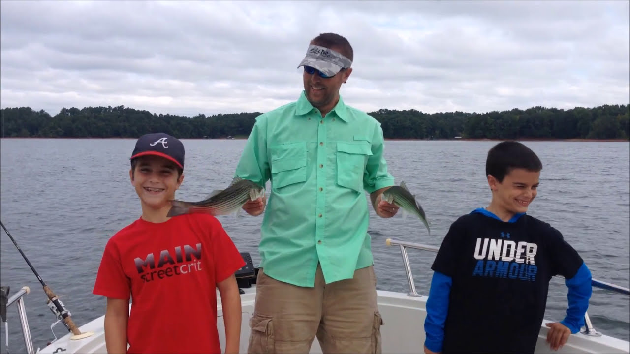 Striper Guide on Lake Hartwell in South Carolina YouTube