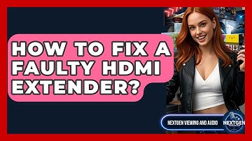 How To Fix A Faulty HDMI Extender? - NextGen Viewing and Audio