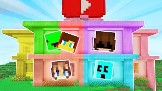Minecraft BUT Every Room is a Different YOUTUBER!