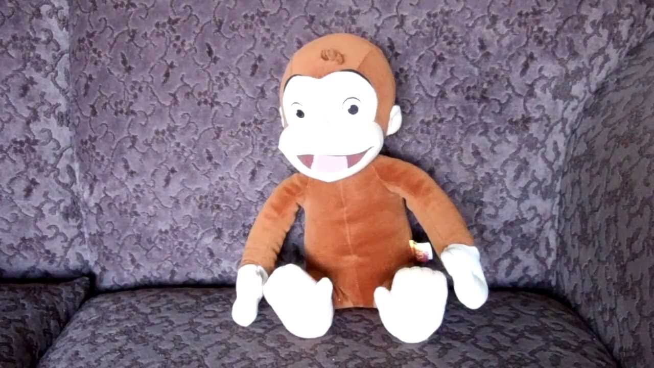 talking curious george stuffed animal