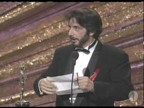 Al Pacino Wins Best Actor: 1993 Oscars - YouTube