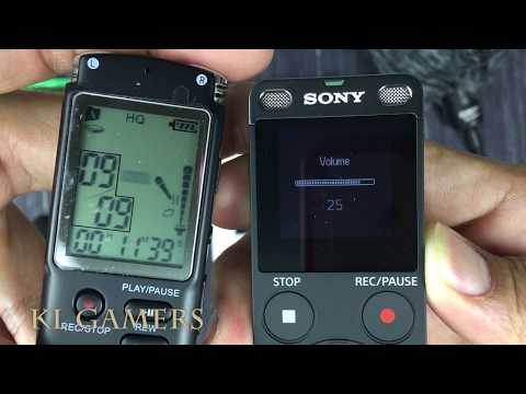 The SONY ICD-UX560F Stereo IC Recorder Unboxing and Various Tests and Comparisons 2019