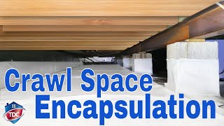 Crawl Space Encapsulation in 6 Steps | Vapor barrier, Dehumidifier, Cleaning & Repair
