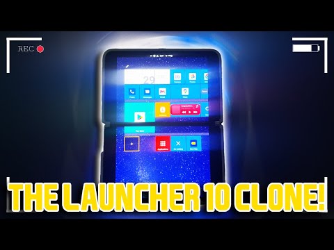 MICROSOFT SURFACE DUO SQUARE HOME REVIEW! THE LAUNCHER 10 FAILED CLONE!?