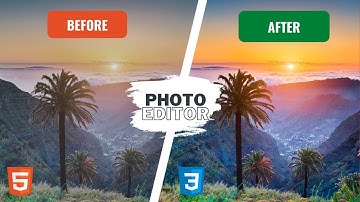 I Created PHOTO EDITOR Using HTML , CSS & JS |  javascript |  css3 |  css tutorial