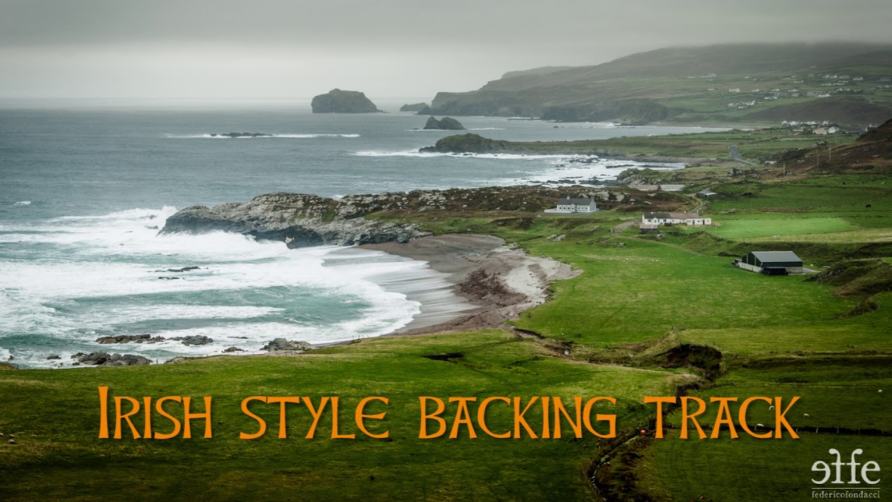 Irish Style Backing Track in E for tin whistles, pipes, guitars
