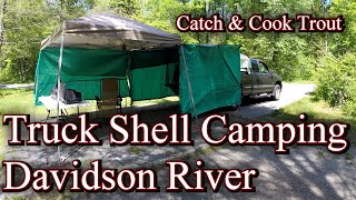 Truck Shell Camping on Davidson River