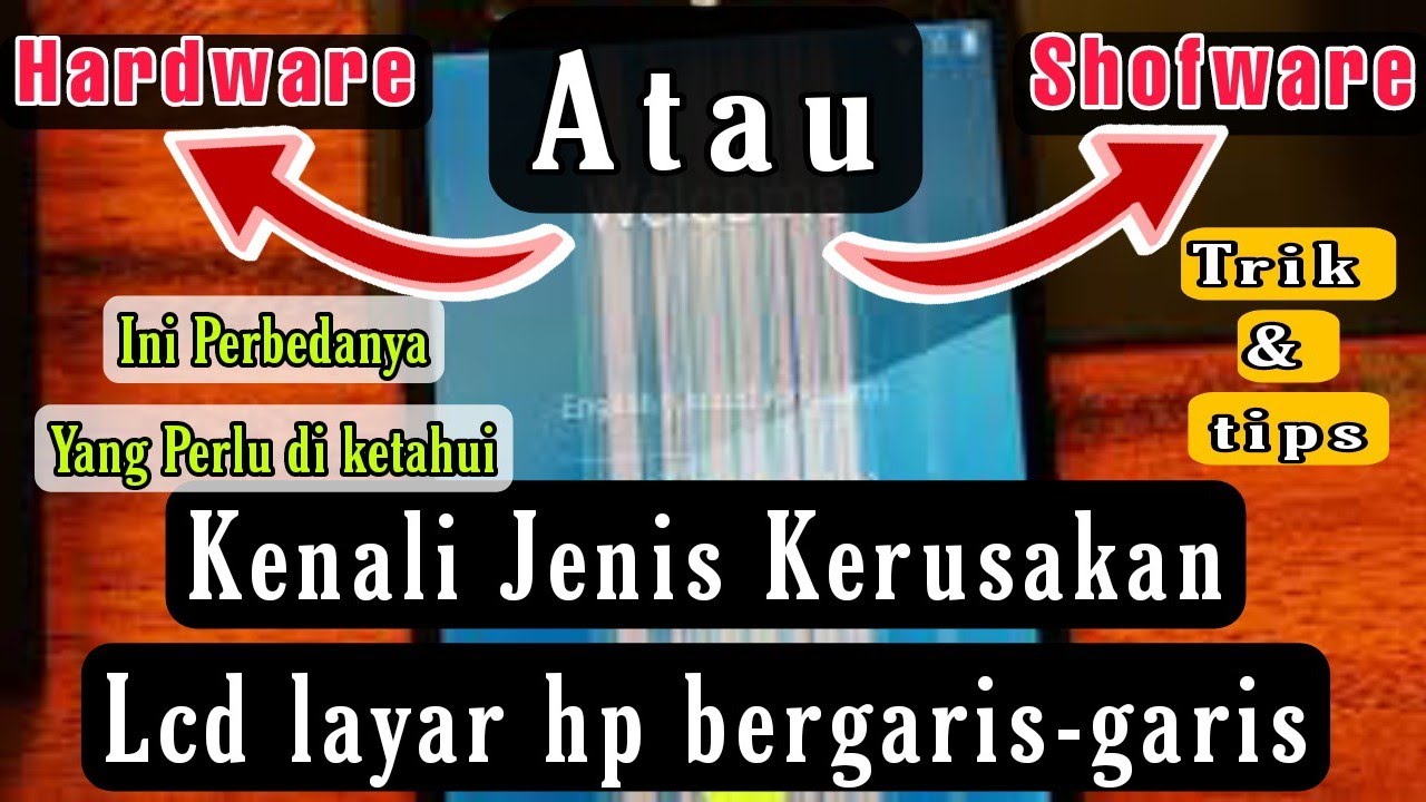 Memperbaik Lcd layar hp bergaris-garis yang Perlu di Coba|| Trik dan