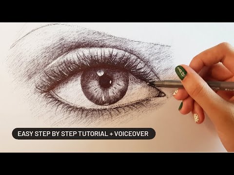 How To Draw an Eye with A Ballpen! | Tutorial by Kalil Arts - YouTube