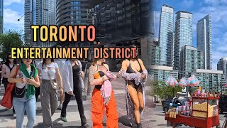 Toronto Downtown Walking Tour  Entertainment District Canada 🇨🇦 4K
