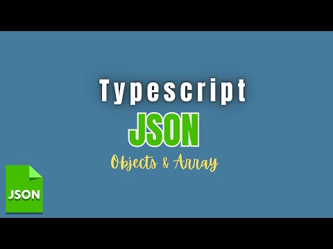 JSON Object and Array || full Explanation Typescript