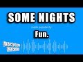 Fun  some nights karaoke version