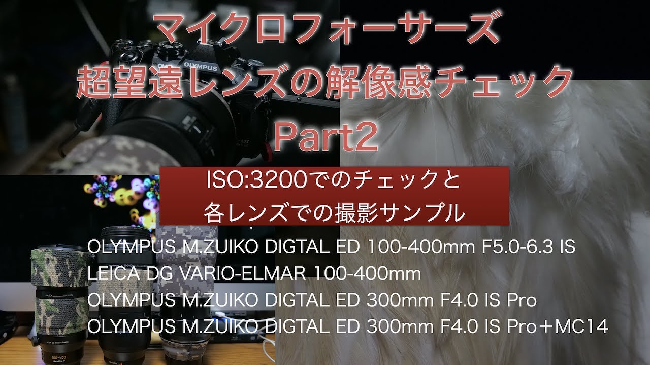 マイクロフォーサーズ超望遠レンズ解像感チェックpart2 Iso 30でのチェックと各レンズの撮影サンプル Olympus Om D E M1 Mk 106 Youtube