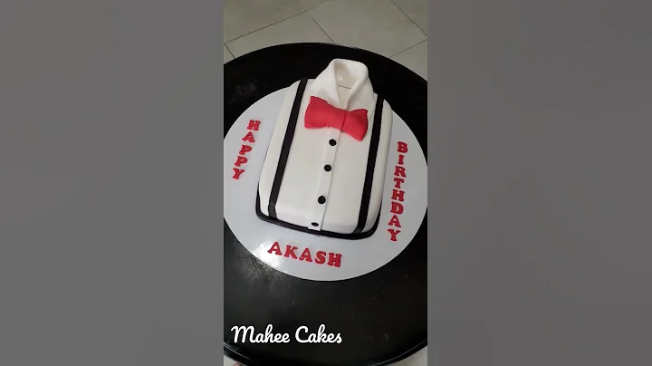 Fondant Icing Shirt Cake | Shirt Cake Design tutorial Part #2