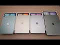 Ipad air m2 in all colors blue purple starlight  gray comparison